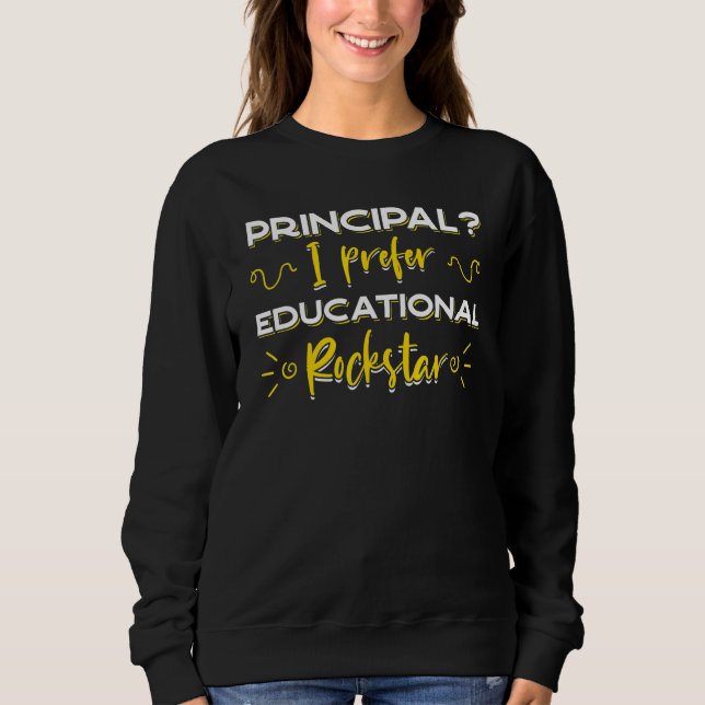 Sweatshirt Directeur principal de l'école Chef de l'enseignan (Devant)