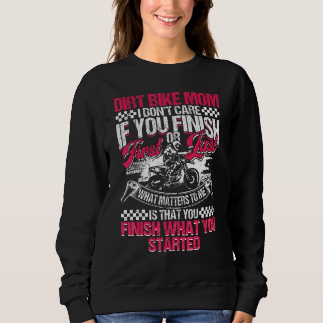 Sweatshirt Dirt Bike Mom Motocross Mothers Day (Devant)
