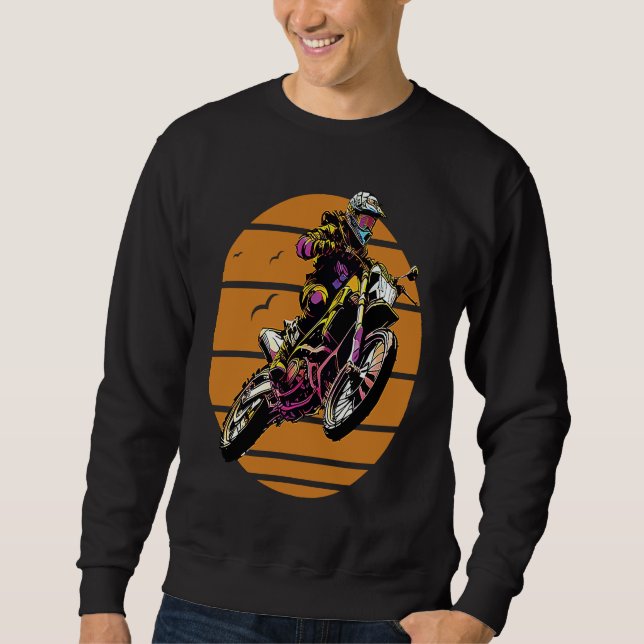 Sweatshirt Dirt Bike Motocross  1 (Devant)