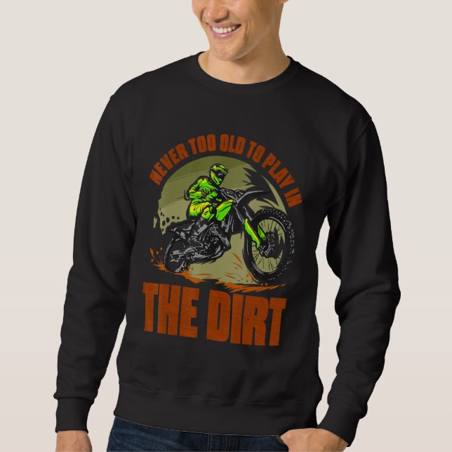 Sweatshirt Dirt Bike Rider Motocross Enduro Dirt Biking (Devant)