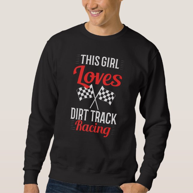 Sweatshirt Dirt Racing Course Voiture Costume Femme Dirt Tra (Devant)