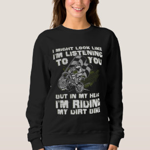 Sweatshirt Dirt Vélo Pour Hommes Femmes Dirtbike Moto Équitat