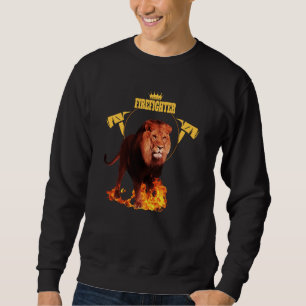 Sweatshirt Disant pompier pompier lion héros roi de f