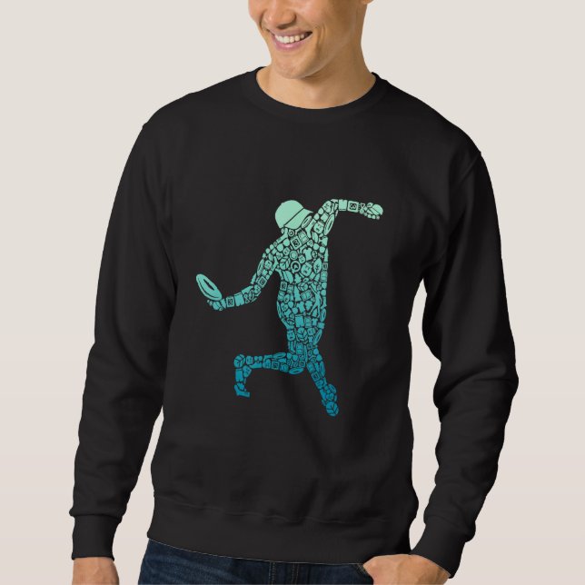 Sweatshirt Disc Golf Player Frisbees Boys Men Flying Disc Gol (Devant)