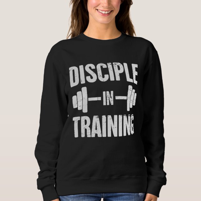 Sweatshirt Disciple Athlète Chrétien Entraînement Chrétien (Devant)