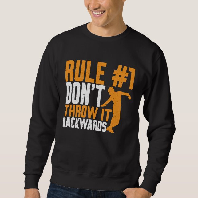 Sweatshirt Discus Thrower Dont Throw It Backwards Discus Thro (Devant)