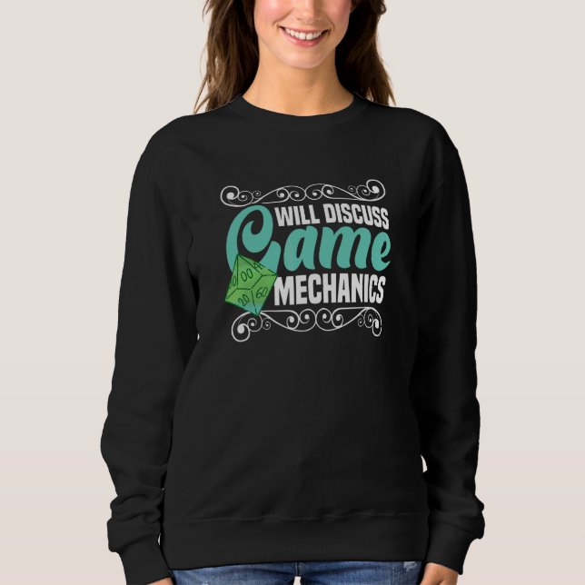 Sweatshirt Discuter Mécaniques de Jeu Jeu de Société Joueur d (Devant)