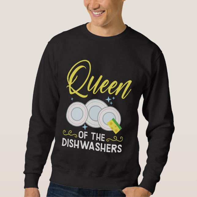 Sweatshirt Dishwashing Job Profession Restaurant Employee Dis (Devant)