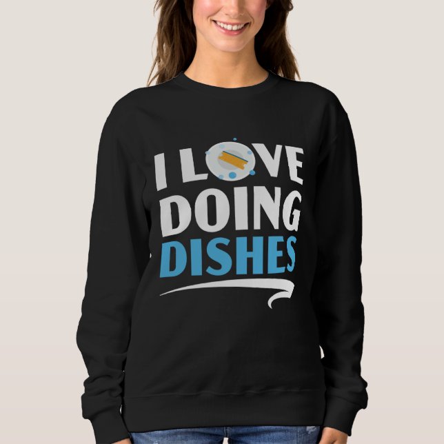 Sweatshirt Dishwashing Job Profession Restaurant Employee Dis (Devant)