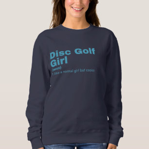 Sweatshirt Disk Golf Girl - Disk Golf