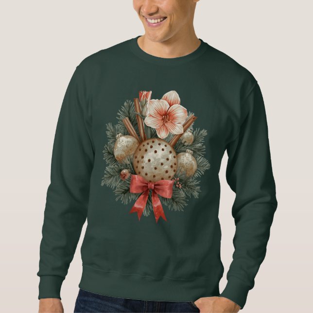 Sweatshirt Disposition de Panettone de Noël (Devant)