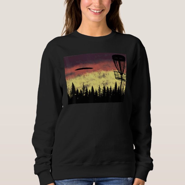 Sweatshirt Disque Abstrait Ciel de nuit Golf avec panier Fris (Devant)