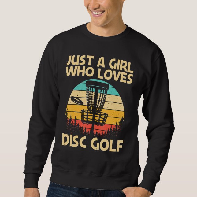 Sweatshirt Disque cool Golf Pour Filles Maman Disque Lecteur  (Devant)