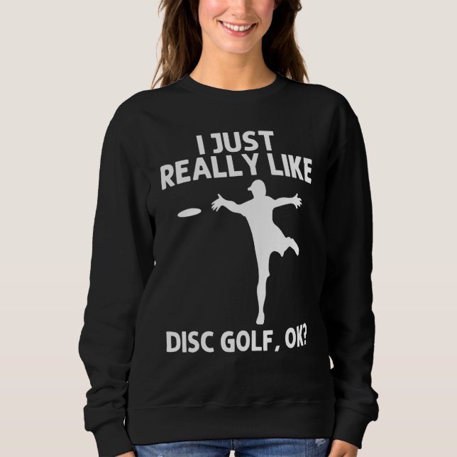Sweatshirt Disque de golf cool pour hommes femmes disque de g (Devant)