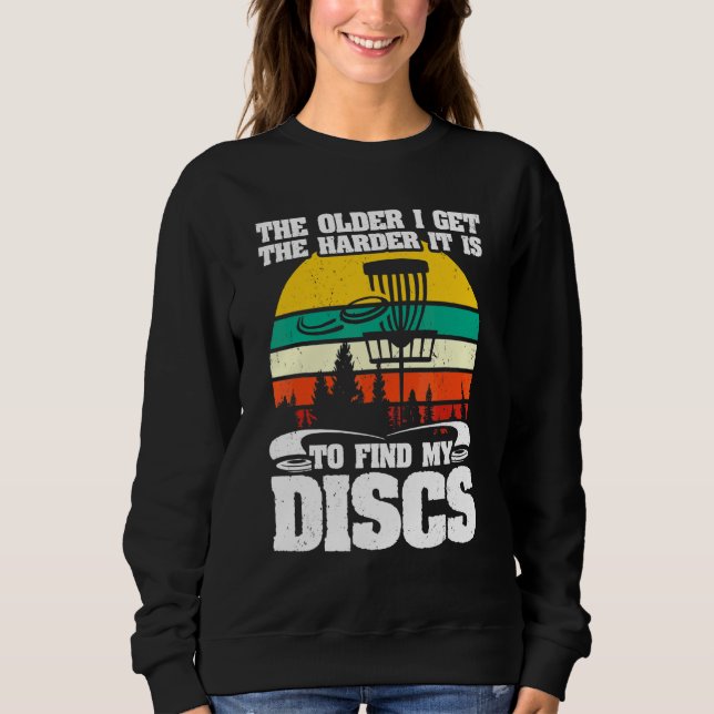 Sweatshirt Disque de golfeur de golf de disque  Chariot de go (Devant)