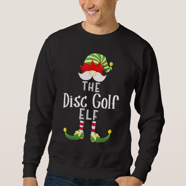 Sweatshirt Disque Golf Elf Group Noël Pyjama Party (Devant)