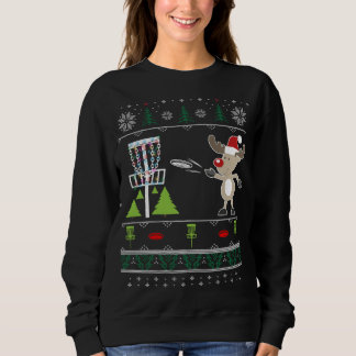 Sweatshirt Disque laid Golf Sweer Reindeer Sleigh