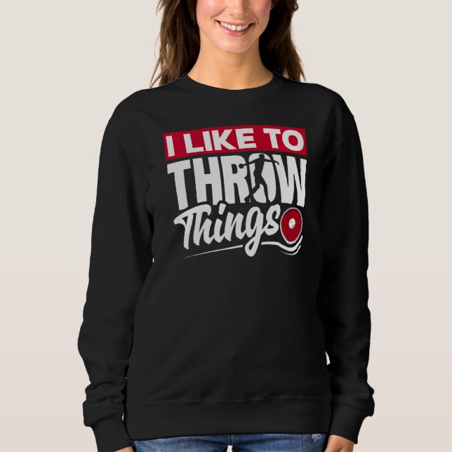 Sweatshirt Disque Lancer Disque Lancer Lecteur Piste Et Lien  (Devant)
