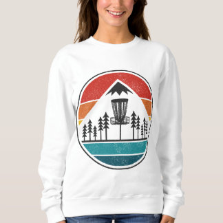 Sweatshirt Disque vintage Golf Frolf Retro Frisbee Disque Gol