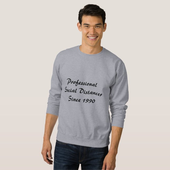 Sweatshirt Distances sociales professionnelles (Devant entier)