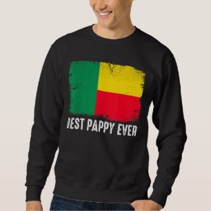 Sweatshirt Distorsion Bénin Drapeau meilleur appy jamais patr
