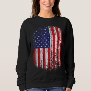 Sweatshirt Distorsion du drapeau américain patriotique