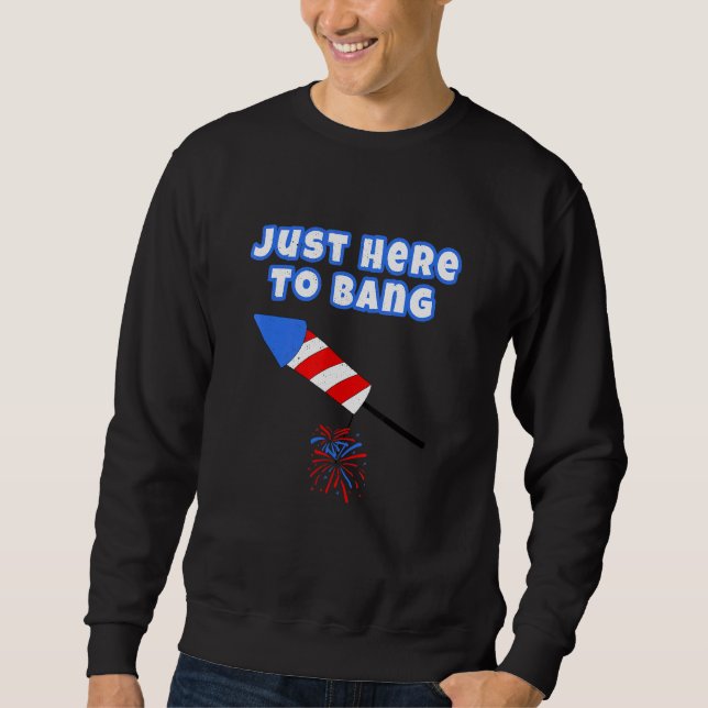Sweatshirt Distorti Le 4 Juillet Ici À Bang Rocket (Devant)