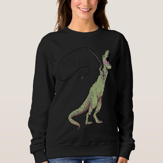 Sweatshirt Distressed Fishing Trex  Quote fisherman (Devant)