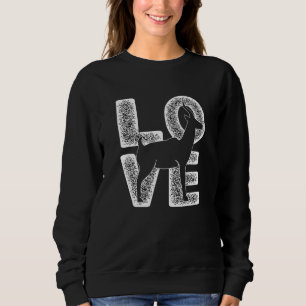 Sweatshirt Distressed I Love Antelope Idée Pour Animal