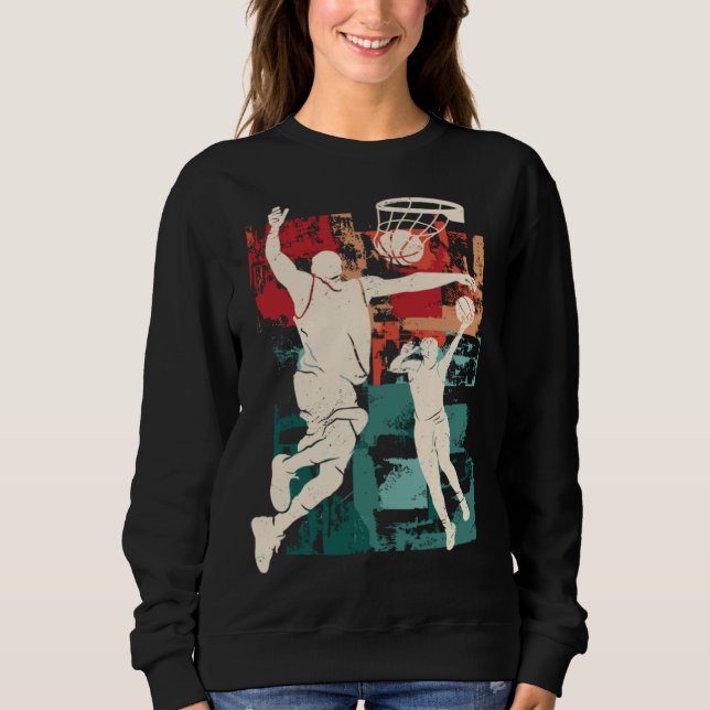 Sweatshirt Distressed Look Basketball (Devant)