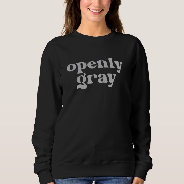 Sweatshirt Ditch gris ouvert La teinture Adieu à la teinture  (Devant)