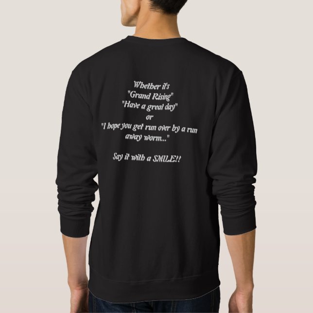 Sweatshirt Dites-le avec un SOURIRE (Dos)