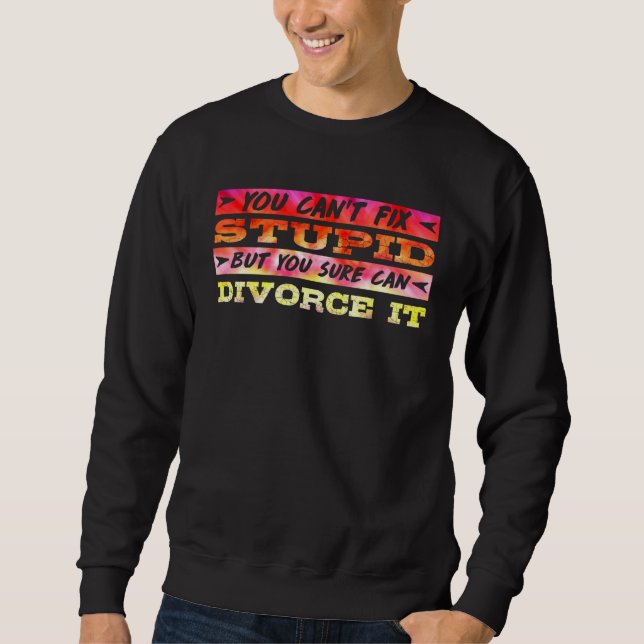 Sweatshirt Divorce Party Happily Divorced Men Divorce  1 (Devant)