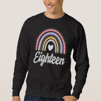 Sweatshirt Dix-huit ans 18 ans 18e anniversaire fille mignonn
