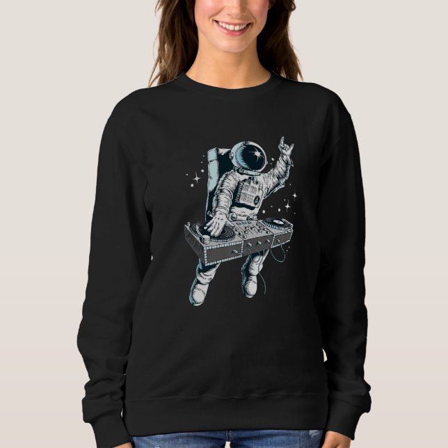 Sweatshirt DJ Disque Jockey Dancing Graphic Coo (Devant)