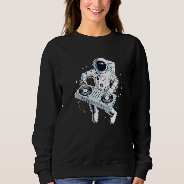Sweatshirt DJ Disque Jockey Dancing Graphic Coo (Devant)