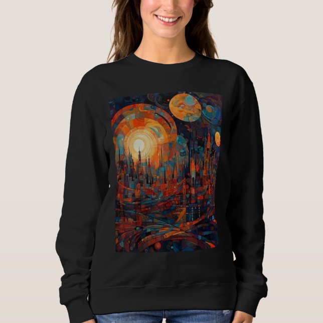 Sweatshirt DKH138 Sci fi Graphic  One for the Journey (Devant)