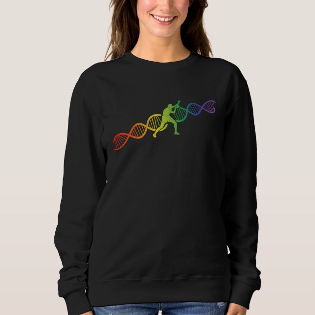 Sweatshirt DNA Helix Rainbow Genetic Table Tennis Colourful (Devant)