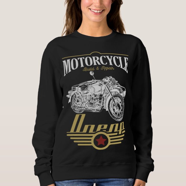 Sweatshirt Dnepr Motorcycle Offroad Motorcycle Rider (Devant)