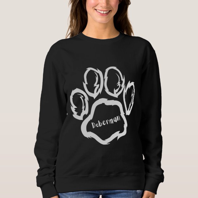 Sweatshirt Doberman Chien Paw 1097 (Devant)