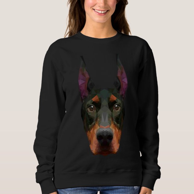 Sweatshirt Doberman Pinscher 124 (Devant)