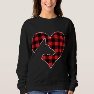 Sweatshirt Doberman Pinscher Chien Joyeux Noël Buffalo Plaisi