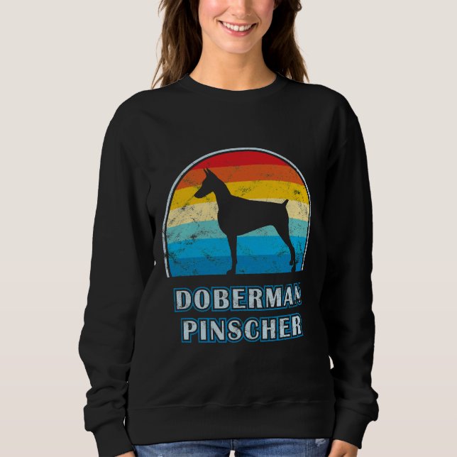 Sweatshirt Doberman Pinscher Design Chien Vintage (Devant)