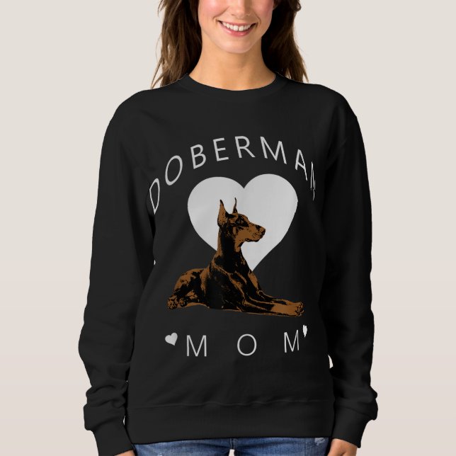 Sweatshirt Doberman Pinscher Maman Femmes (Devant)