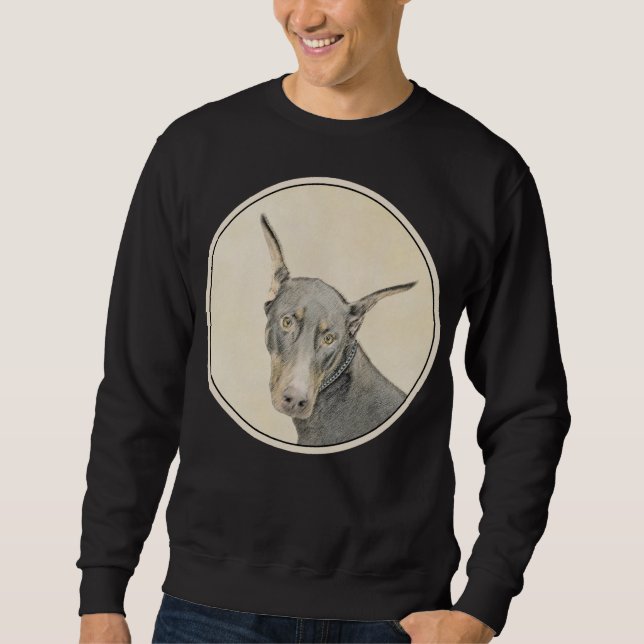 Sweatshirt Doberman Pinscher Peinture - Art Chien original (Devant)
