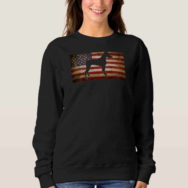 Sweatshirt Doberman Pinscher Pinscher Hommes Femmes (Devant)