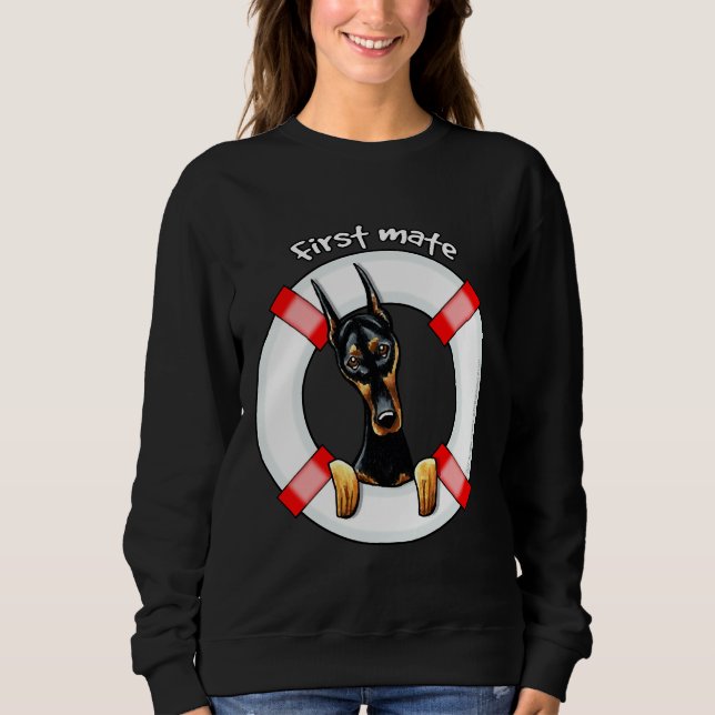 Sweatshirt Doberman Pinscher Premier mariage (Devant)