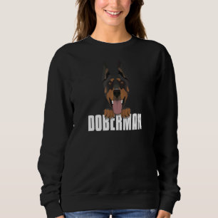 Sweatshirt Doberman souriant