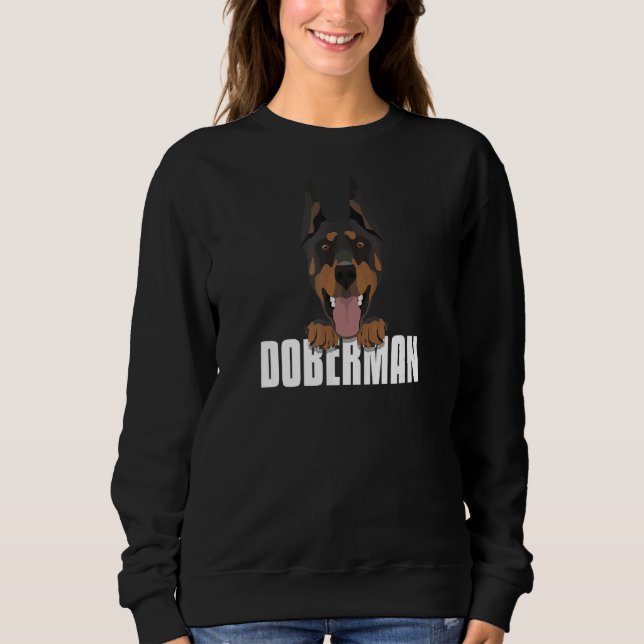 Sweatshirt Doberman souriant (Devant)