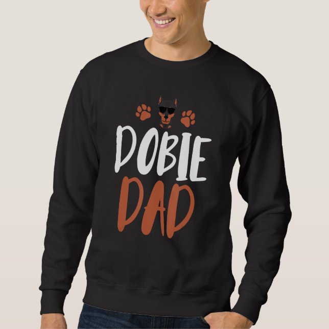Sweatshirt Dobie Papa Doberman Doberman Propriétaire Chien Pa (Devant)